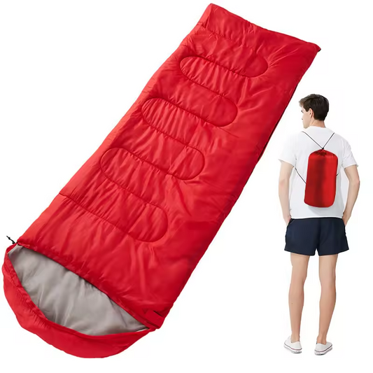 Lightweight Waterproof Portable Sleeping Bag for Cold Weather Camping Red